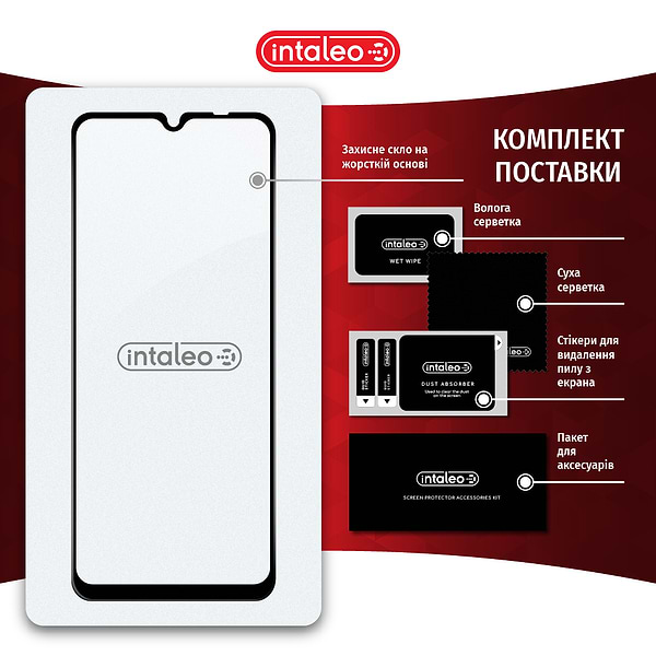 Фото - Захисне скло для смартфону Intaleo Full Glue for Xiaomi Redmi 10C Black (1283126527173)