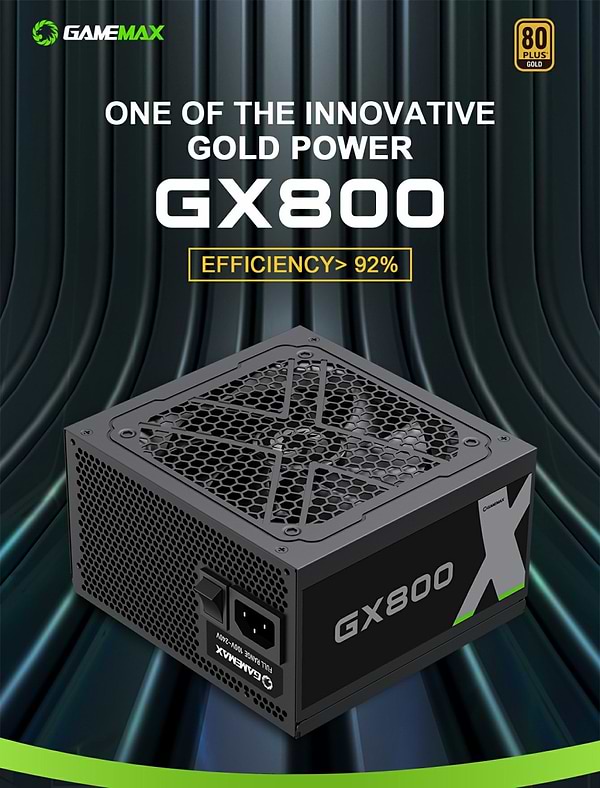 Фото - Блок живлення для ПК Gamemax GX-800
