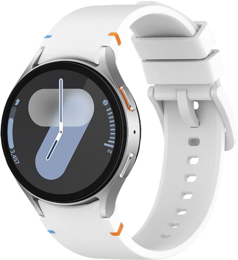 Ремешок для смарт-часов BeCover Ribbed Tape for Samsung Galaxy Watch (20mm) 3 41mm/4 40mm-44mm/5 40-44mm/6 40-44mm/7 40-44mm White (712063) - Фото 1