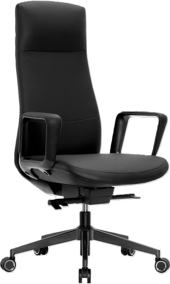 Крісло офісне GT Racer B-3195 Black (leather) - Фото 1