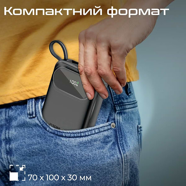 Фото - Батарея мобільна Promate 20000mAh (powerpod-20.black)