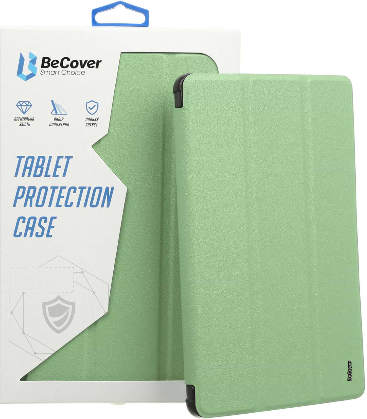 Чохол для планшету BeCover Tri Fold Soft TPU з кріпленням Apple Pencil for Apple iPad 10.2 2019/2020/2021 Green (708457) - Фото 1