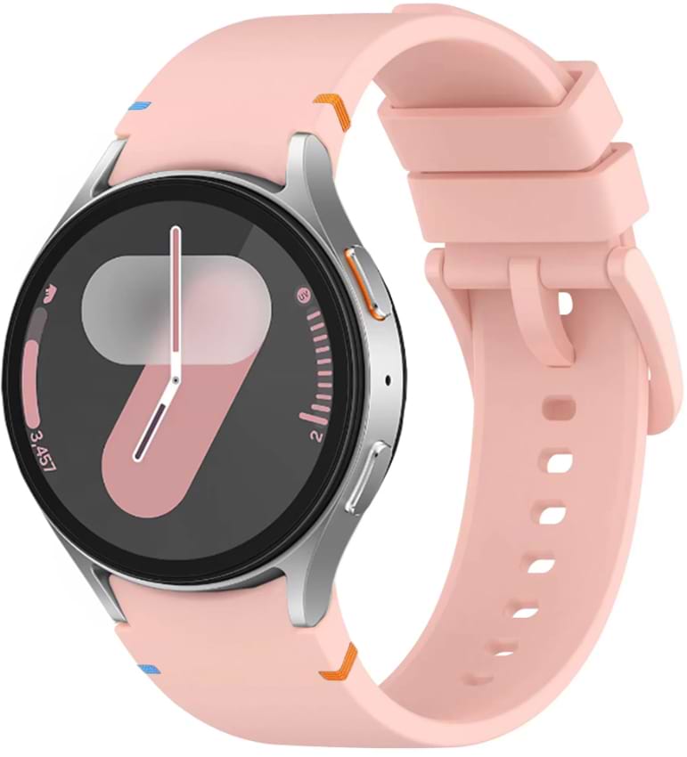 Ремешок для смарт-часов BeCover Ribbed Tape for Samsung Galaxy Watch (20mm) 3 41mm/4 40mm-44mm/5 40-44mm/6 40-44mm/7 40-44mm Pink (712059) - Фото 1