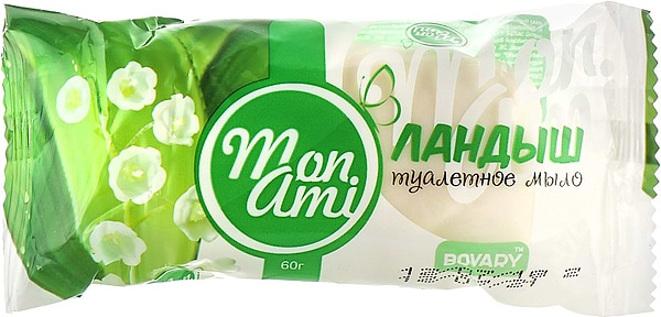Фото - Твердое мыло Mon Ami Ландыш 60 г (4820195501795)