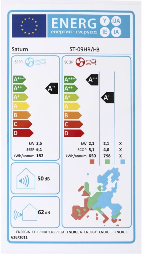 Фото - Кондиціонер спліт Saturn ST-12HR/HB