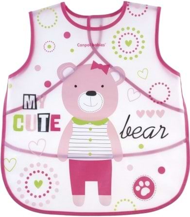 Нагрудник пластиковый Canpol babies мягкий Puppets  (9/236_pin)