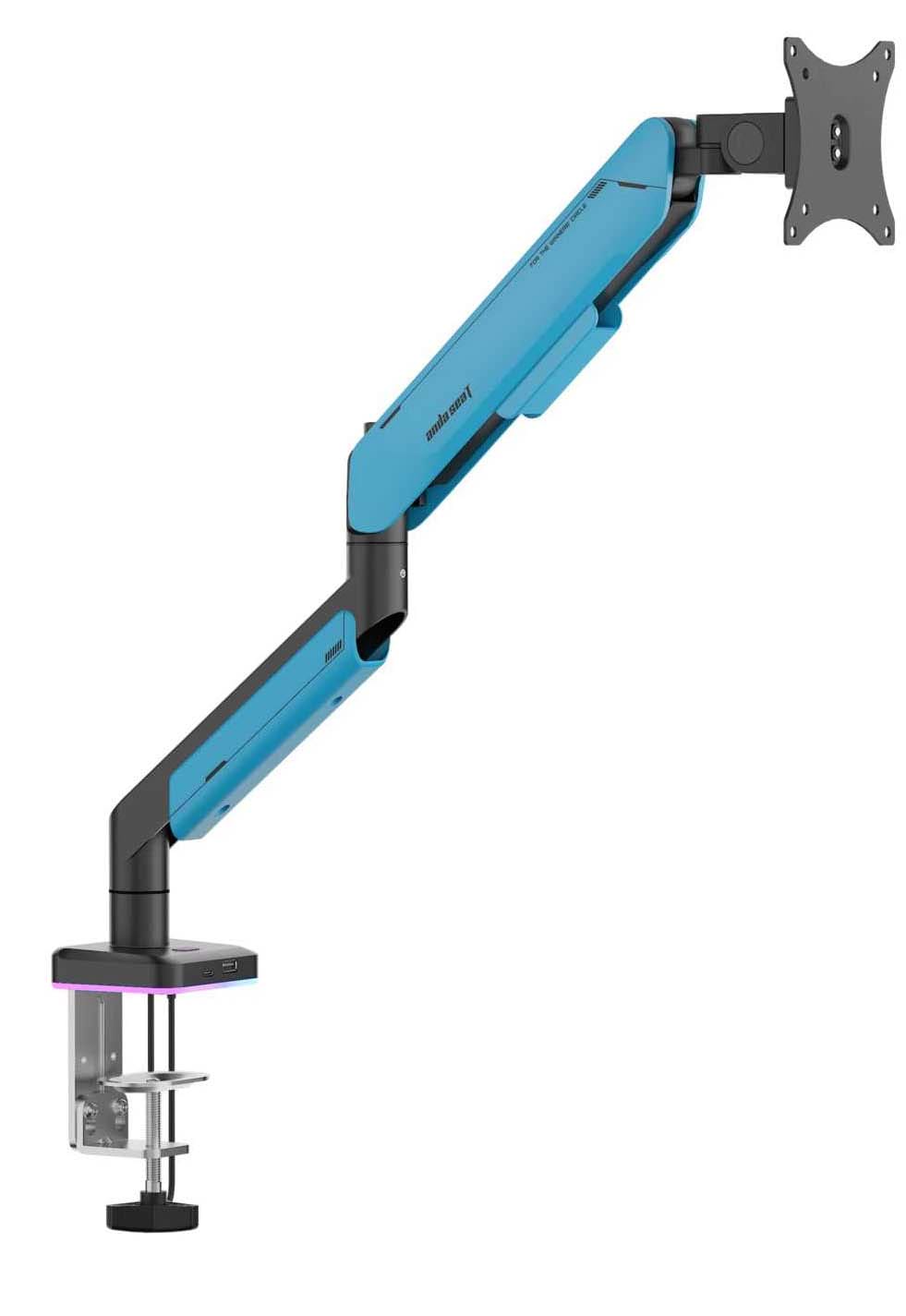 Крепление настольное Anda Seat Stealth PRO II RGB 17''-42'' Blue (AD-W-A9X-1S-BS) - Фото 1