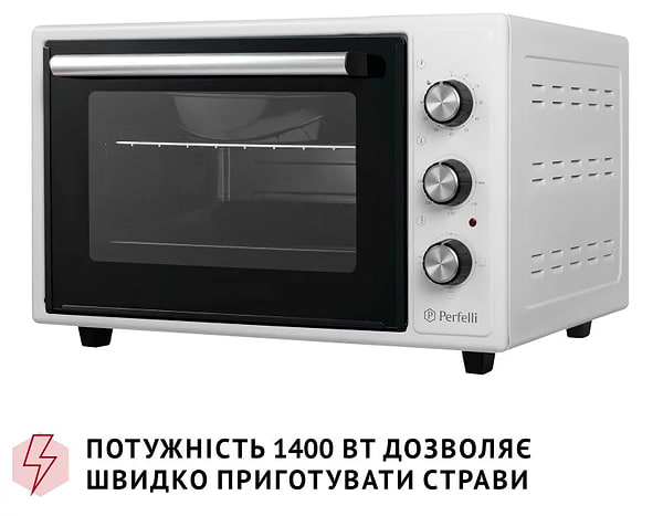 Фото - Піч електрична Perfelli CLASSIC 37 WHITE