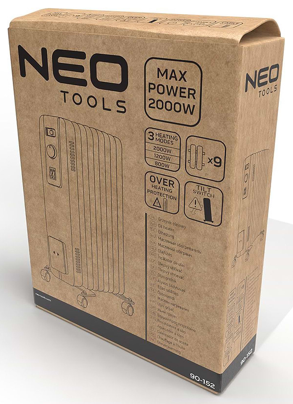 Фото - Обогреватель масляный Neo Tools 90-152