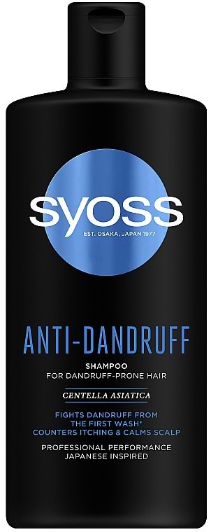 Шампунь жіночий SYOSS 
Anti-Dandruff з Центеллою Азіатською 440 мл (9000101277173 - Фото 1
