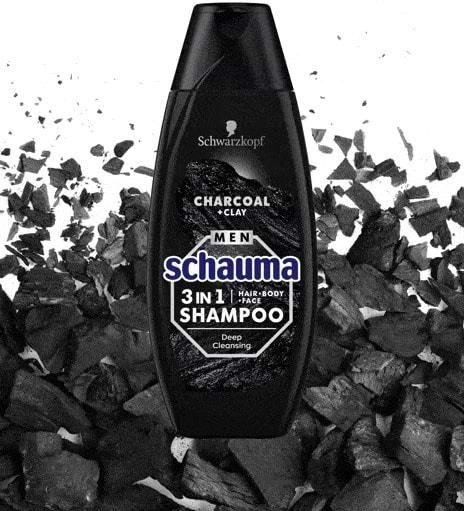 Фото - Шампунь чоловічий Schauma Вугілля та Глина 400 мл (9000101284690)
