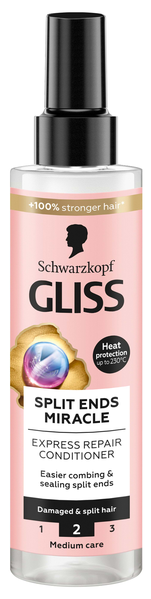 Спрей для волосся GLISS експрес-конд. Split Ends Miracle 200 мл - Фото 1