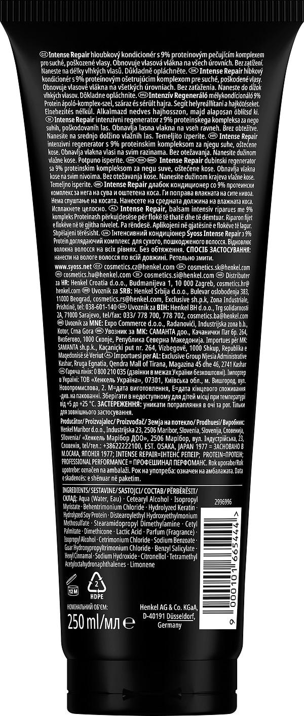 Фото - Бальзам для волосся SYOSS Repair 250 мл