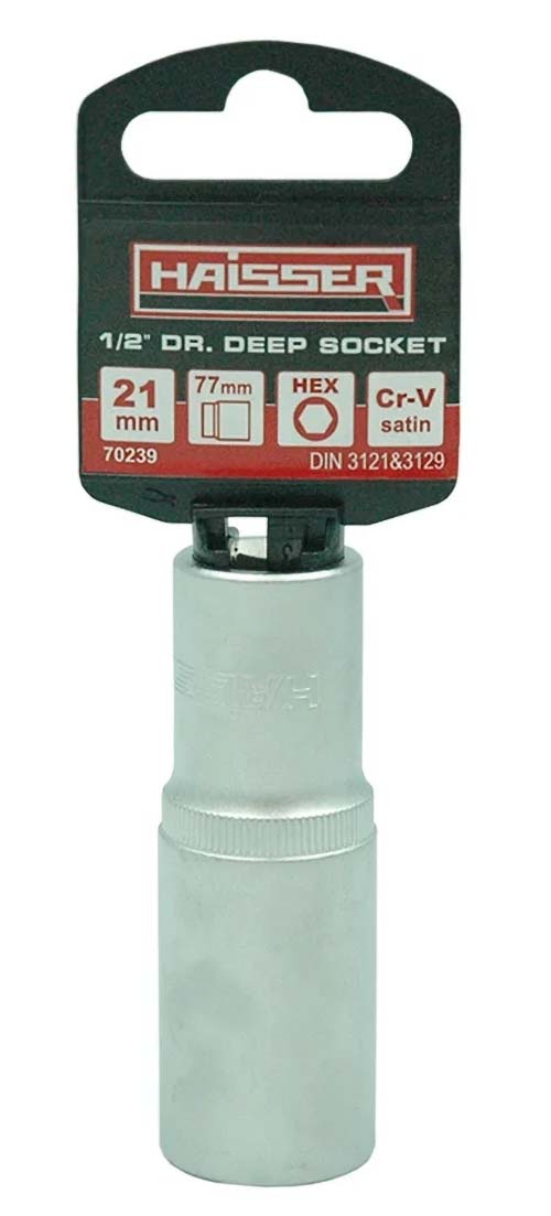 Торцева голівка Haisser 1/2" 21х77 мм (70239)