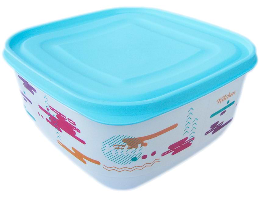 Емкость для хранения UCSAN PLASTIC TRENDY 3.6 л біла с рисунком в ассортименте (902001)