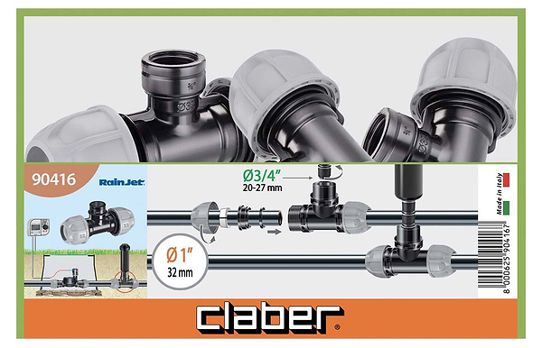 Фото - З'єднувач для шланга Claber ПЕ 32х3/4В (904160000)