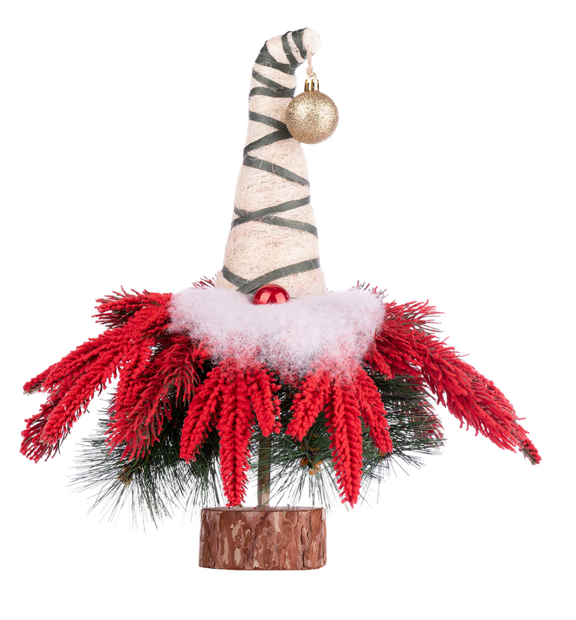 Ёлка декоративная YES! Fun заснеженная красным снегом 47 см (904266)