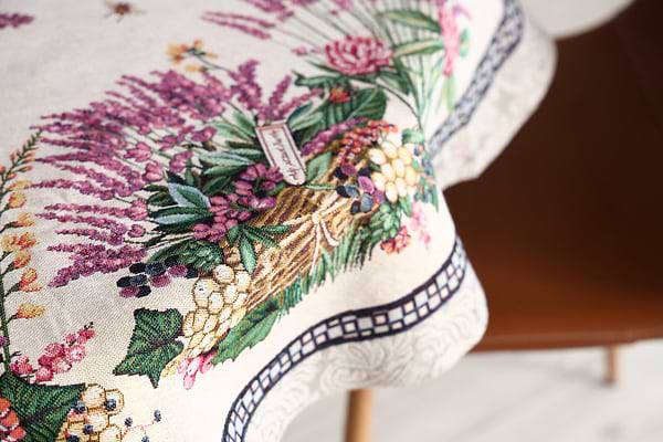 Фото - Скатертина овальна Прованс Лавандове поле 135х240 см (034199)