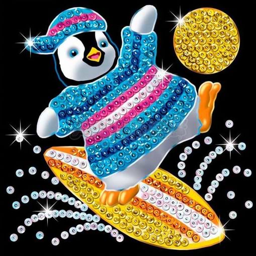 Фото - Набір для творчості з паєток Sequin Art 60 Пінгвін (SA1328)