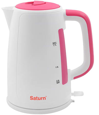Электрический чайник Saturn ST-EK8435U White/Pink - Фото 1