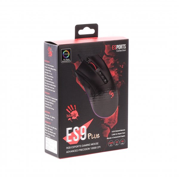 Фото - Мышь проводная игровая Bloody ES9 Plus (Stone Black)