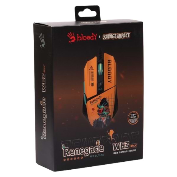 Фото - Мышь проводная игровая Bloody W63 Max (Renegade Sunset)