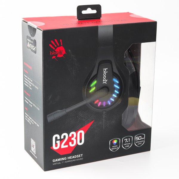Фото - Гарнітура дротова ігрова Bloody G230 Black