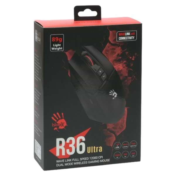 Фото - Миша бездротова ігрова Bloody R36 Ultra (Stone Black)