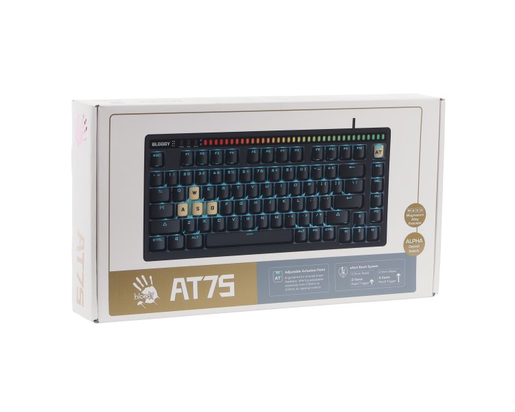 Фото - Клавиатура проводная игровая Bloody AT75 (Black)