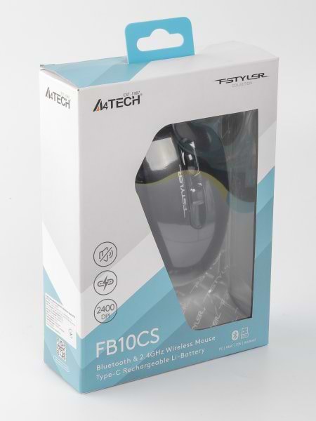 Фото - Миша бездротова A4tech Fstyler FB10CS (Stone Black)