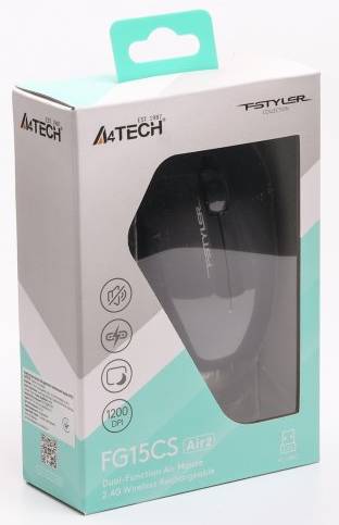 Фото - Миша бездротова A4tech FG15CS Air2 (Grey)