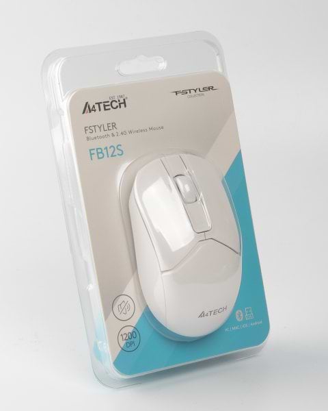 Фото - Миша бездротова A4tech Fstyler FB12S (White)