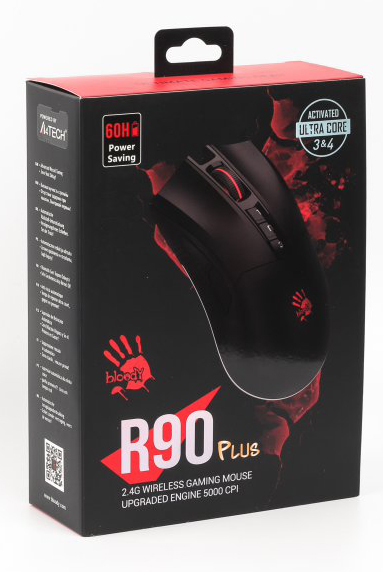 Фото - Миша бездротова ігрова Bloody R90 Plus Black