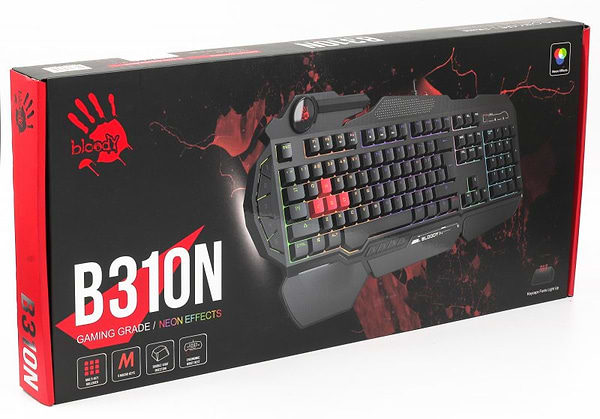 Фото - Клавиатура проводная игровая Bloody B310N  (Black)