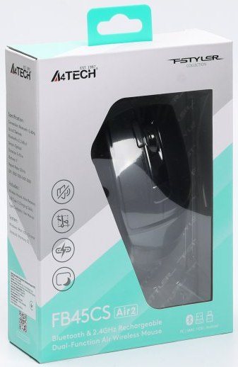 Фото - Миша бездротова A4tech FB45CS Air2 (Smoky Grey)