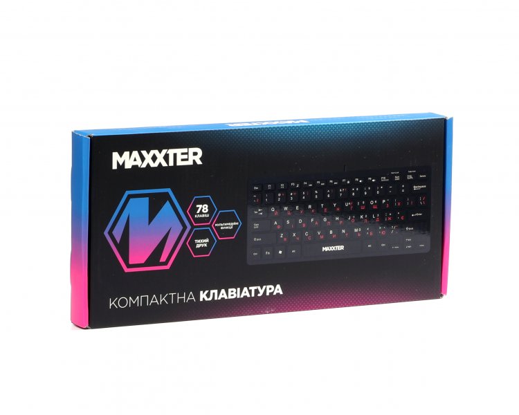 Фото - Уценка - Клавиатура проводная Maxxter KBM-C01B-UA