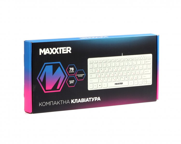 Фото - Клавиатура проводная Maxxter KBM-C01W-UA