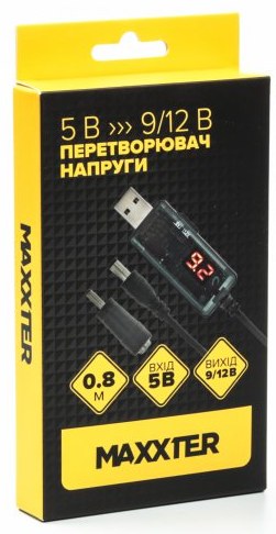 Фото - Кабель USB - DC Maxxter UB-DC9/12-0.8M