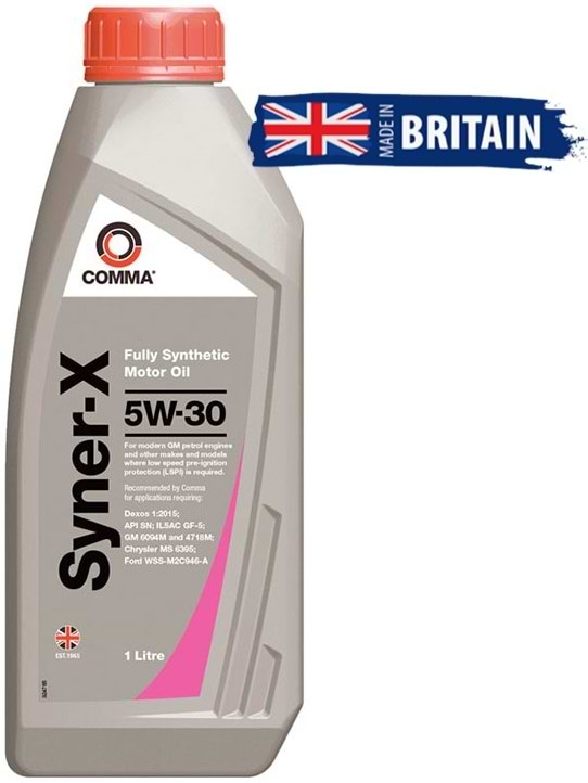 Олива для авто COMMA SYNER-X-5W-30  1л (SYX1L)