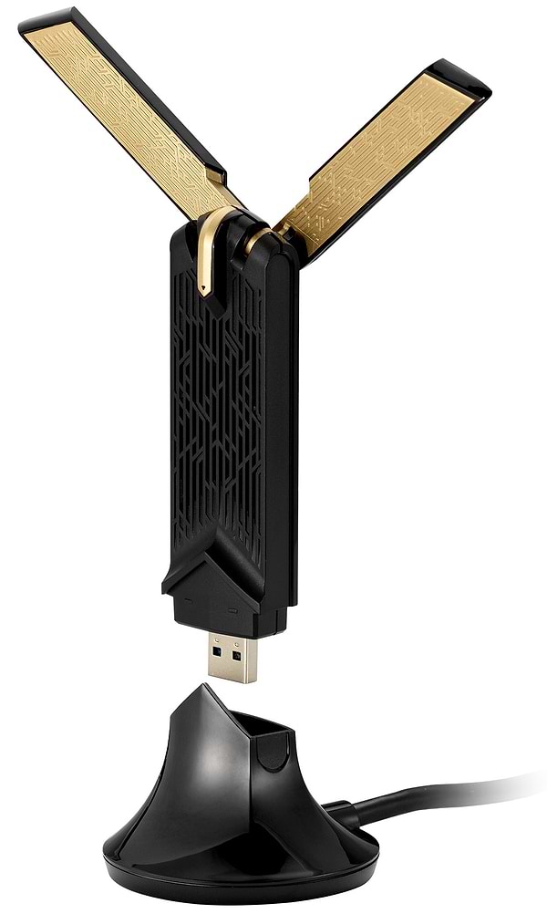 Фото - USB-адаптер мережі WiFi Asus USB-AX56 подовжувач-підставка