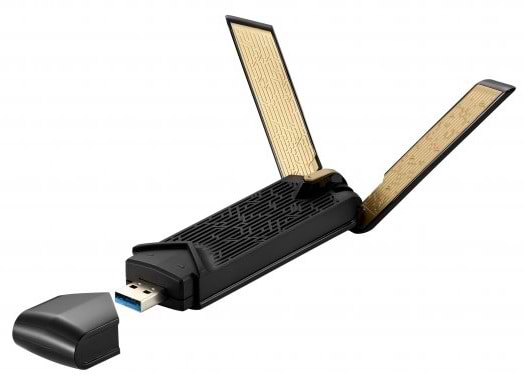 USB-адаптер мережі WiFi Asus USB-AX56 - Фото 1