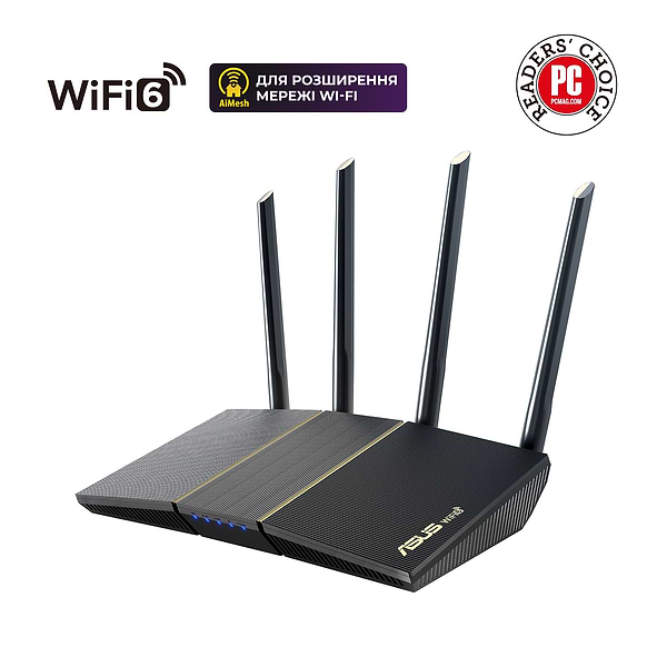 Фото - Маршрутизатор інтернет WiFi6 Asus RT-AX57