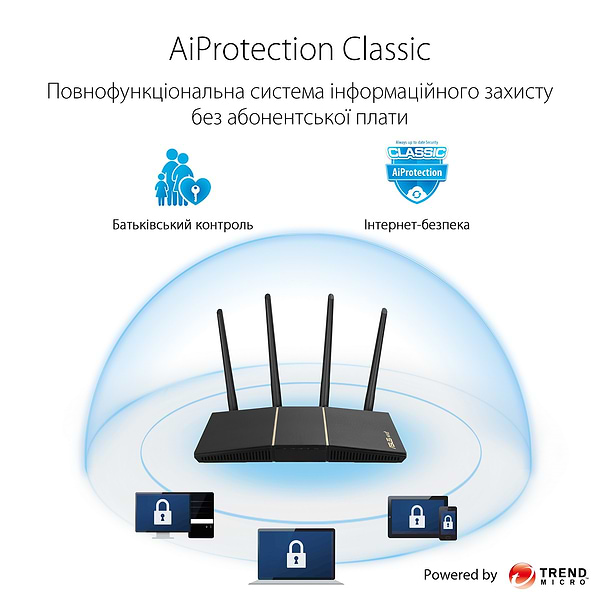 Фото - Маршрутизатор інтернет WiFi6 Asus RT-AX57