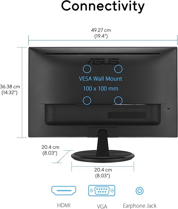Фото - Монитор Asus VP227HF