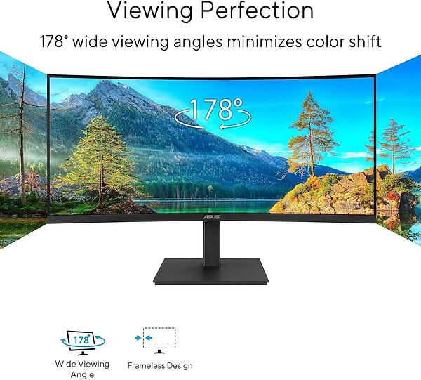 Фото - Монітор Asus VA34VCPSR Black
