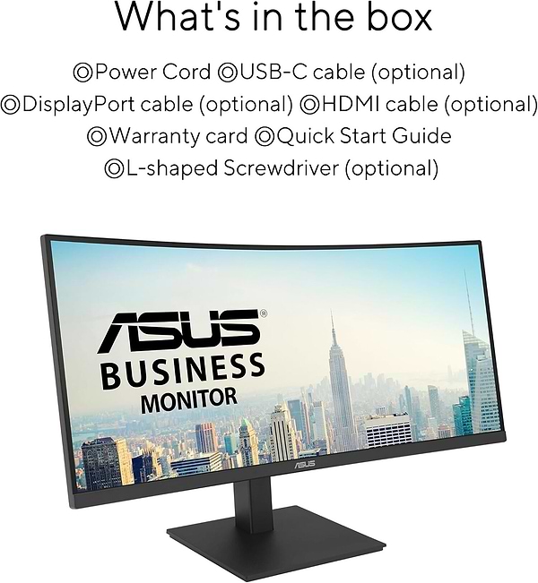 Фото - Монітор Asus VA34VCPSR Black