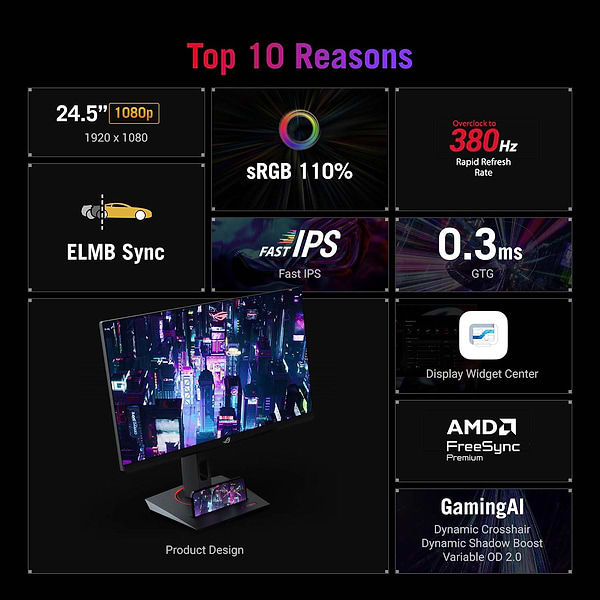 Фото - Монитор игровой Asus ROG Strix XG259QNS