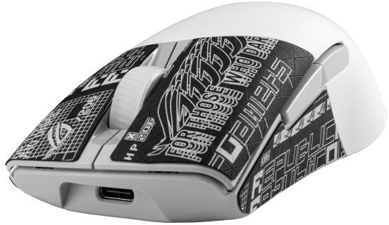 Фото - Миша бездротова ігрова Asus ROG Keris AimPoint RGB USB/WL/BT White (90MP02V0-BMUA10)