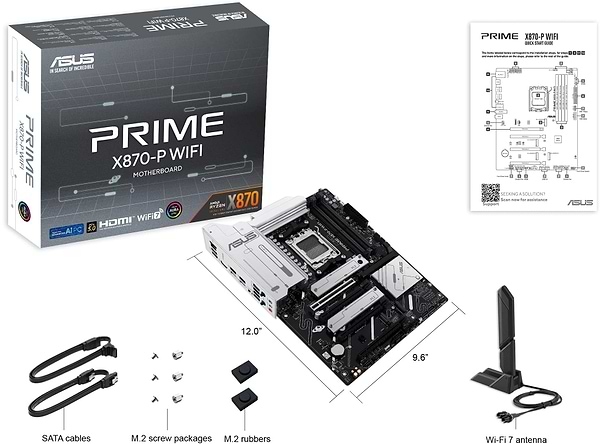 Фото - Материнська плата Asus PRIME X870-P WIFI DDR5 (90MB1IS0-M0EAY0)