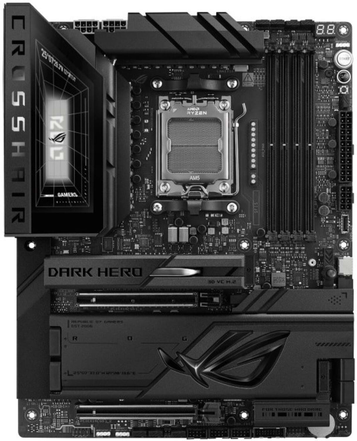Материнська плата Asus ROG CROSSHAIR X870E DARK HERO 4xDDR5 (90MB1NT0-M0EAY0)